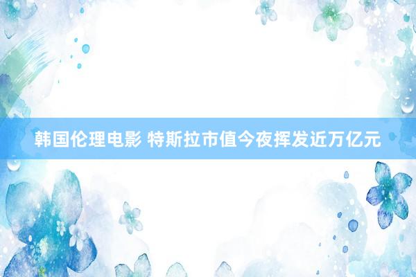 韩国伦理电影 特斯拉市值今夜挥发近万亿元