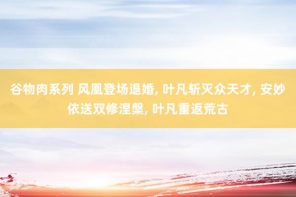 谷物肉系列 风凰登场退婚， 叶凡斩灭众天才， 安妙依送双修涅槃， 叶凡重返荒古